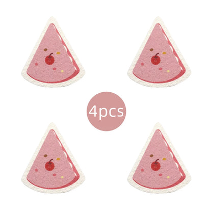 Kitchen Compressed Wood Pulp Sponge (4pcs)