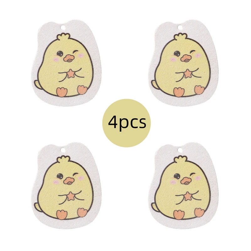 Kitchen Compressed Wood Pulp Sponge (4pcs)